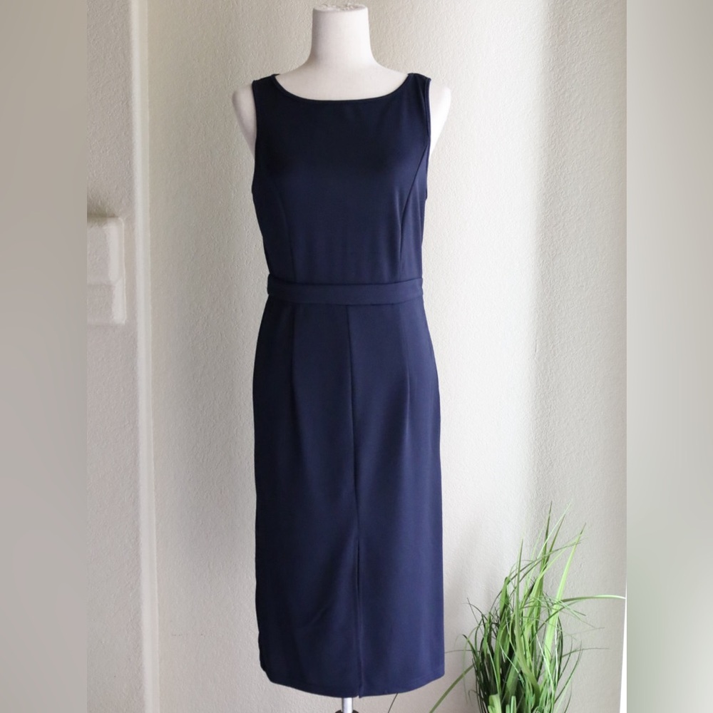 SHEIN Navy Blue Sleeveless Dress